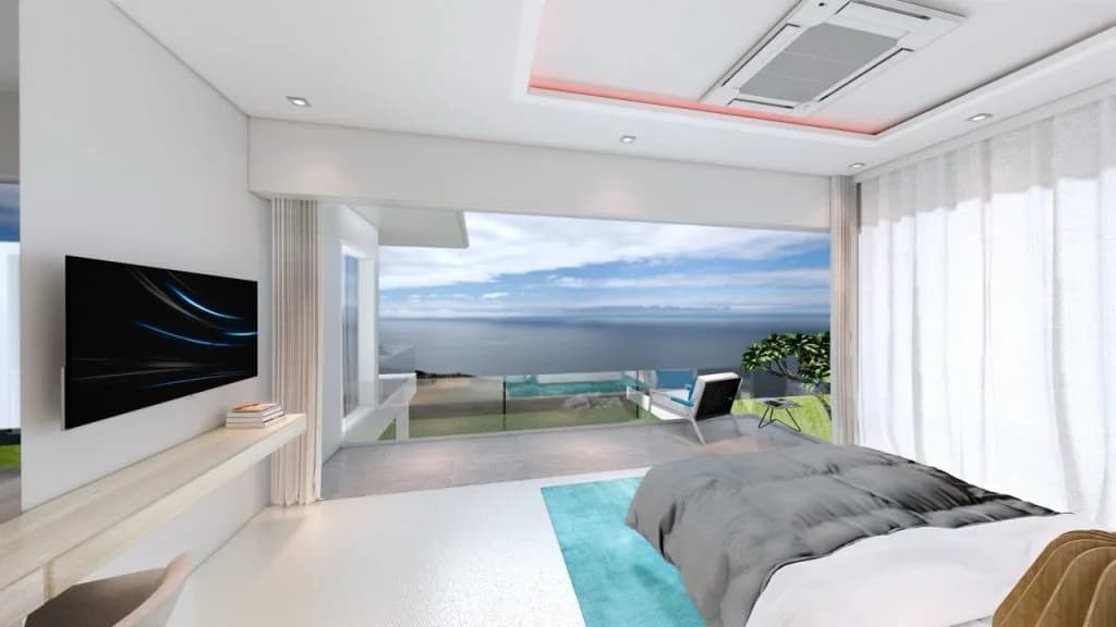 high quality 3/4 bedroom villas with sea views and views over Big Buddha in Plai Laem – VIL0462 — thumbnail 2
