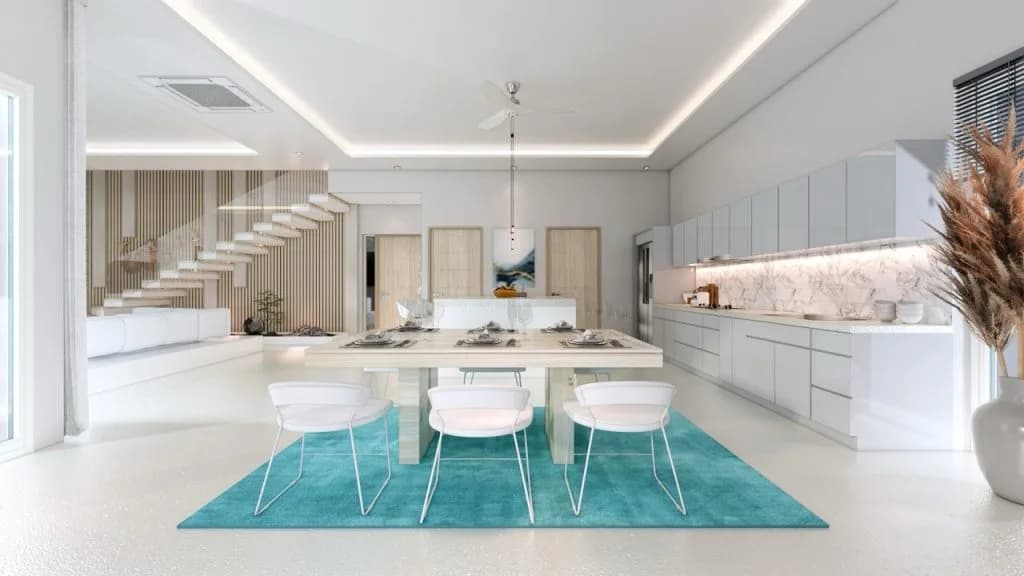 high quality 3/4 bedroom villas with sea views and views over Big Buddha in Plai Laem – VIL0462 — thumbnail 4