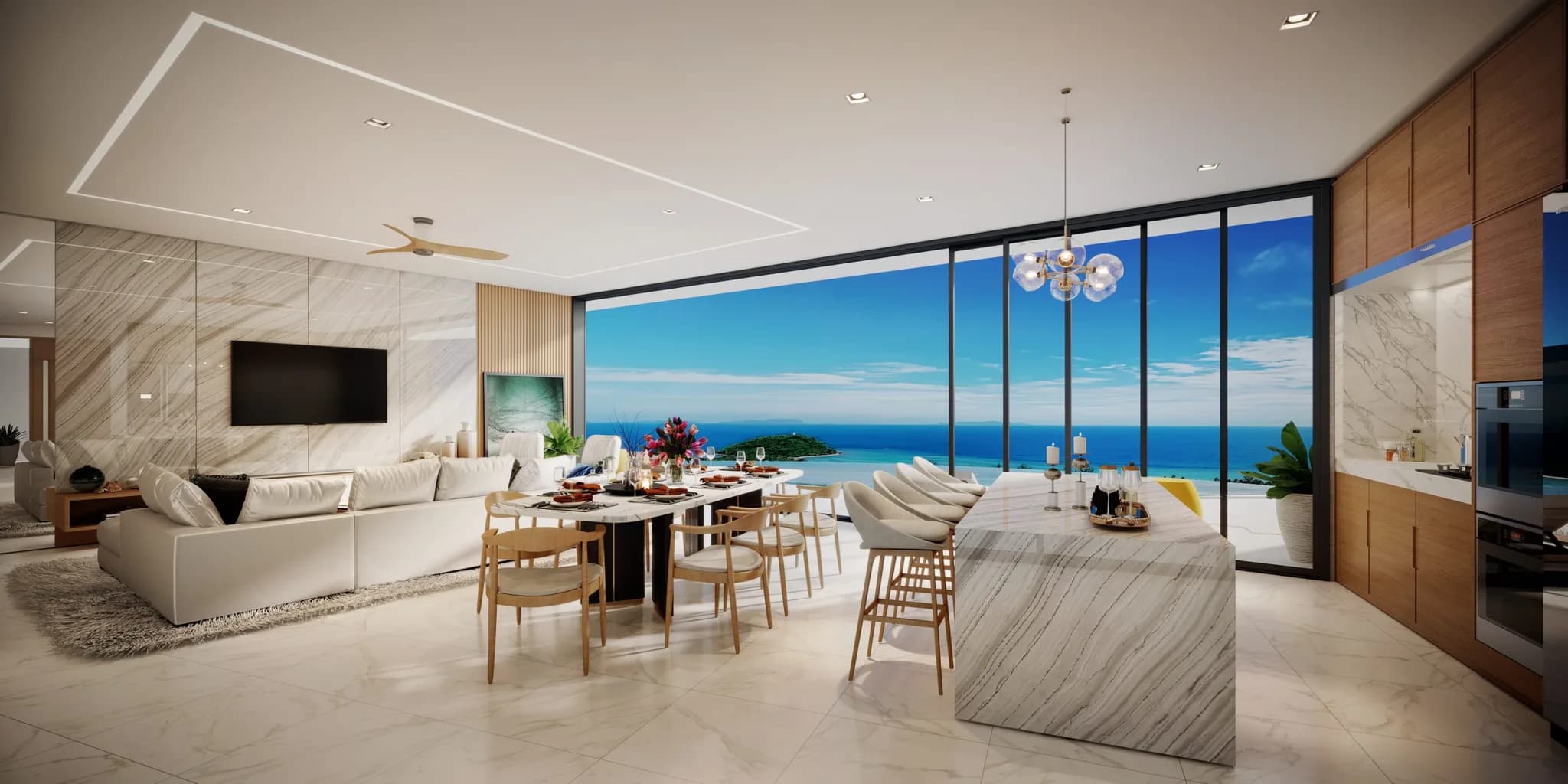 Modern and spacious 5 bedroom villas with sea view and Phangan views in Bophut area – VIL0483 — thumbnail 4