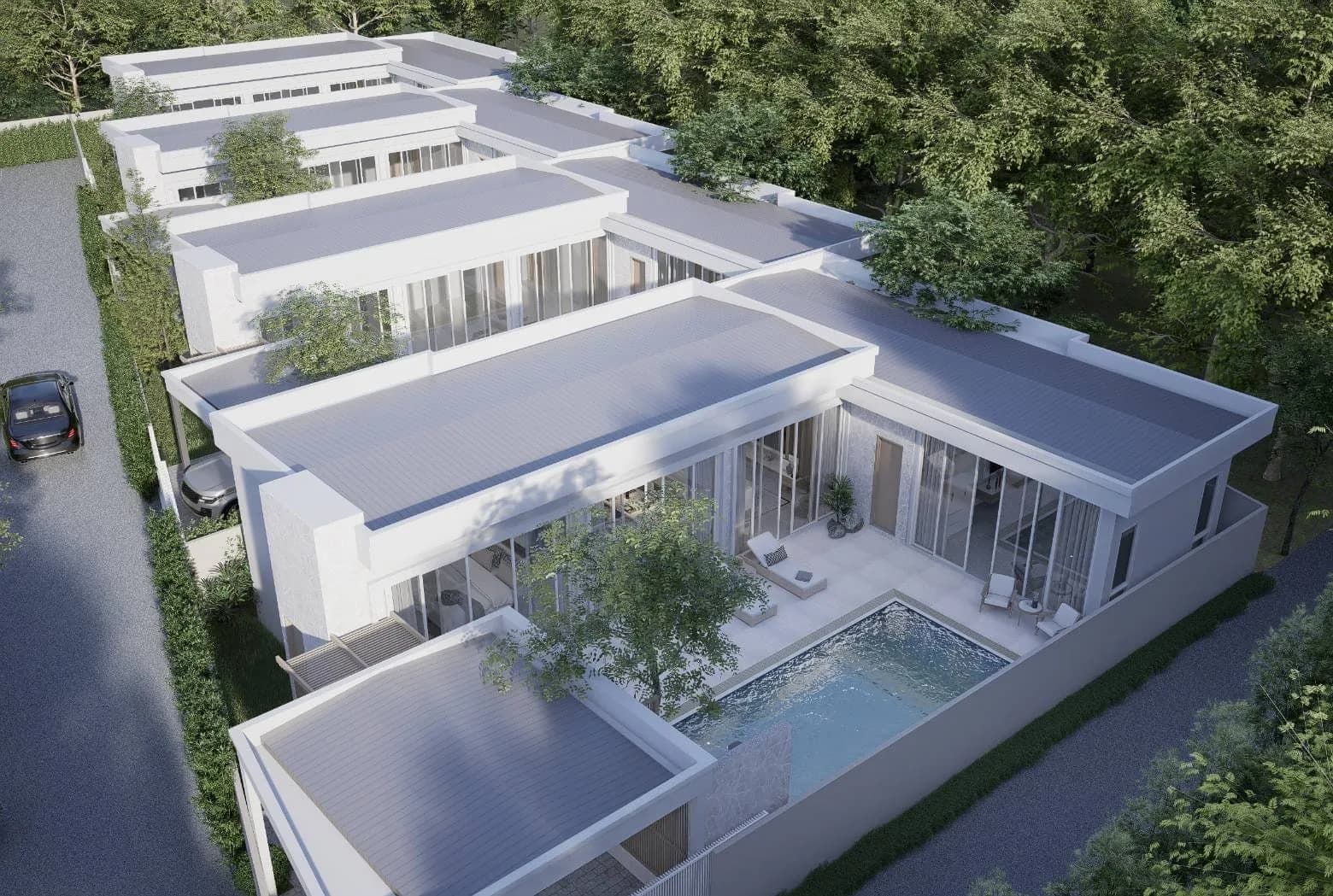 3 bedroom private pool villa in Lamai close to International School – VIL0491 — view 1