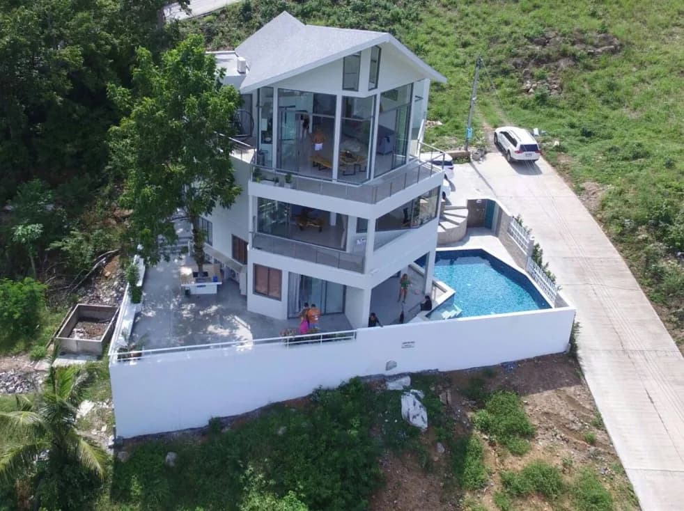 Huge 4 bedroom villa with a sea view and pool + separate entrance 2 bedroom apartment in Plai Laem – VIL0494 — view 1
