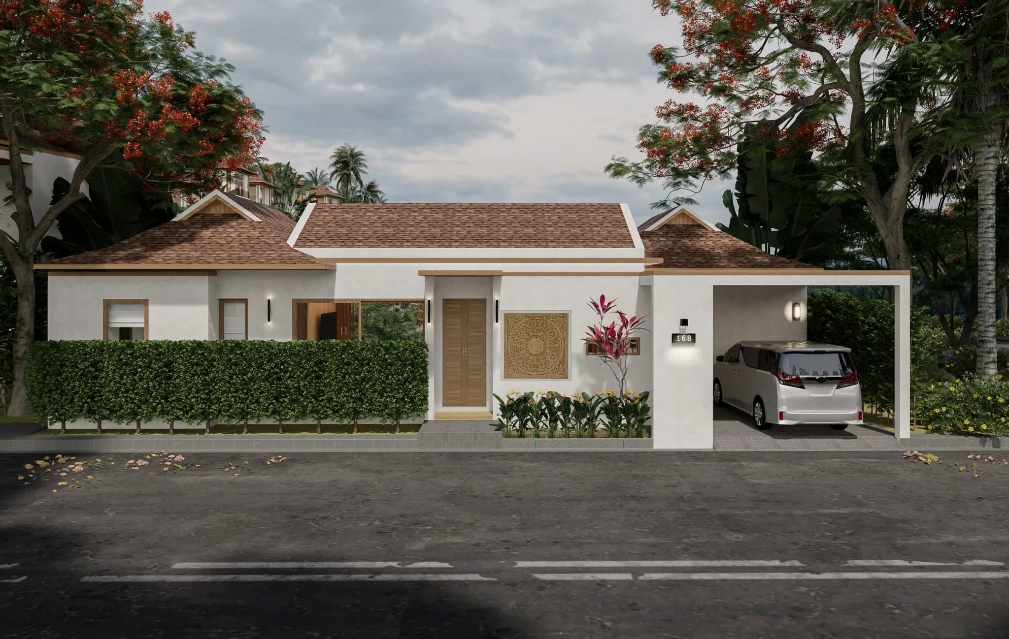 Stylish 2 bedroom sea view villas in contemporary Thai style a short walk from Bang Makham beach – VIL0501 — thumbnail 2