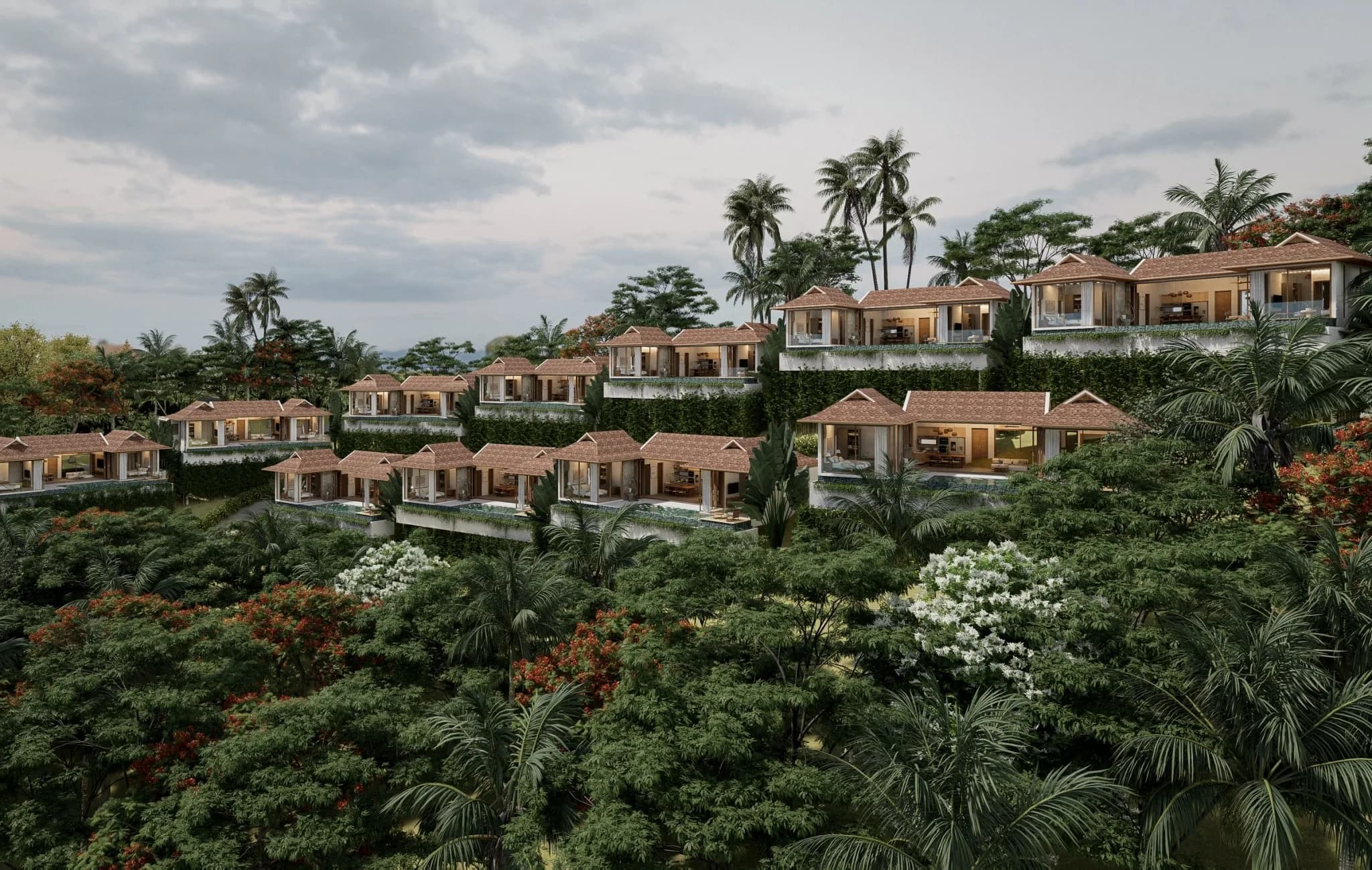 Stylish 2 bedroom sea view villas in contemporary Thai style a short walk from Bang Makham beach – VIL0501 — thumbnail 4