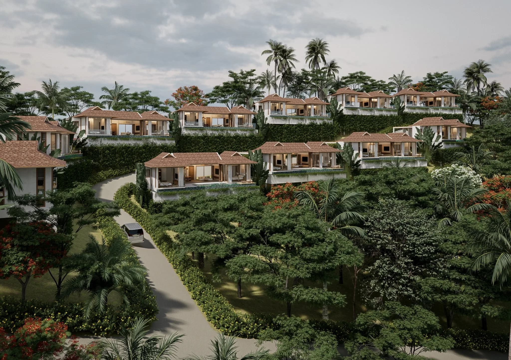 Stylish 2 bedroom sea view villas in contemporary Thai style a short walk from Bang Makham beach – VIL0501 — thumbnail 5