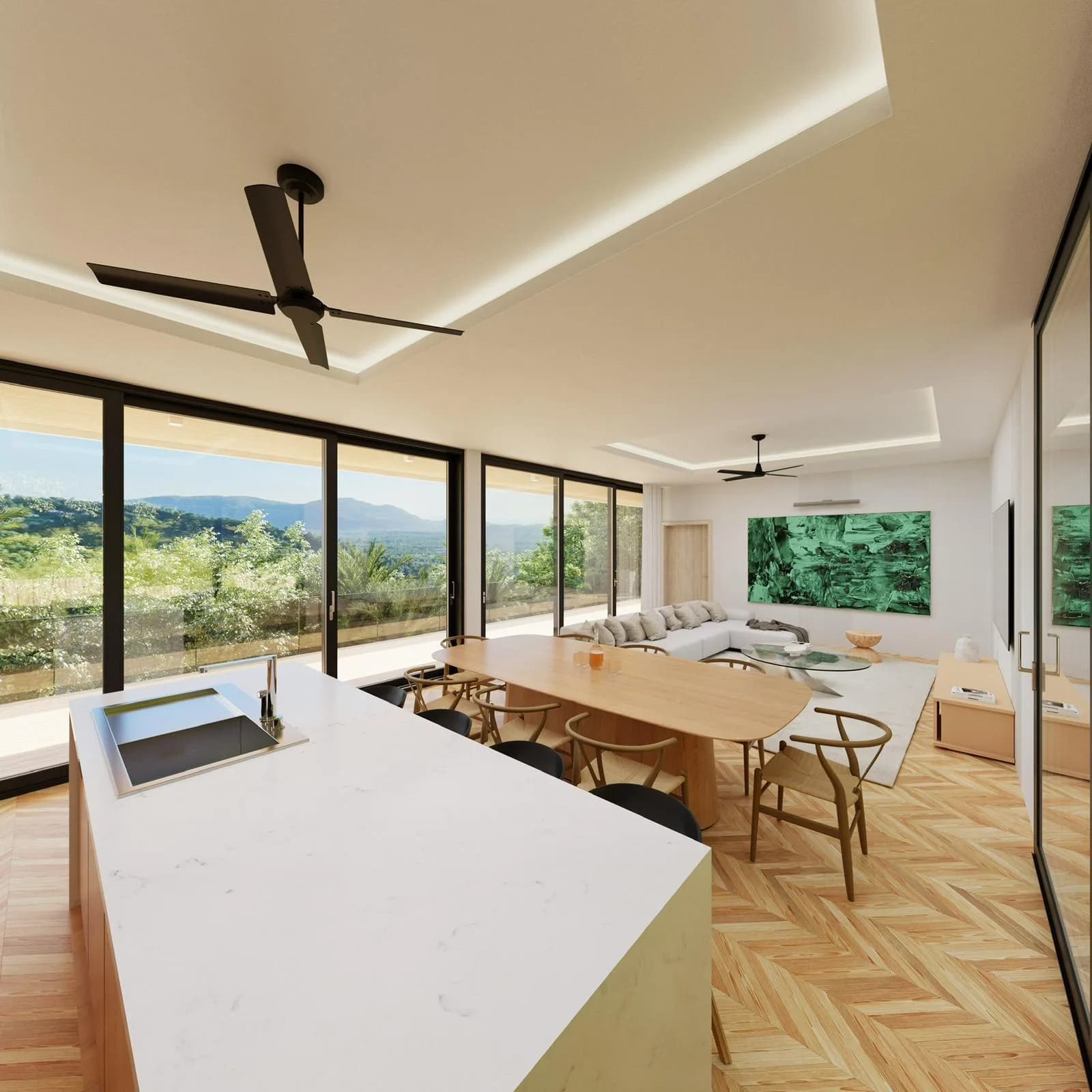 Modern 2 bedroom villa with a sea view in a secluded area of Lipa Noi – VIL0505 — thumbnail 2