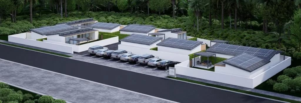 Eco friendly 1 and 2 bedroom private pool villas in central area walking distance to Bophut beach – VIL0508 — view 1