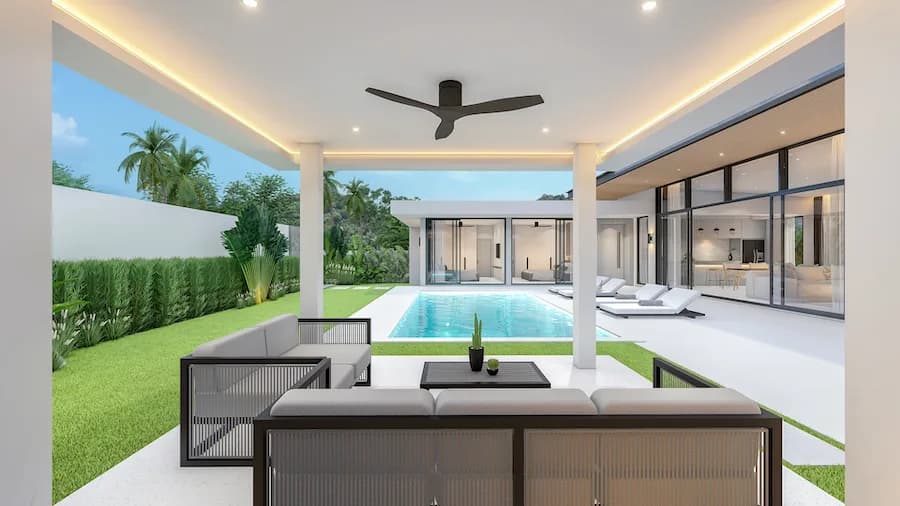2,3,4 bedroom private pool villas in Bali style in a high demand Bophut area – VIL0510 — thumbnail 3