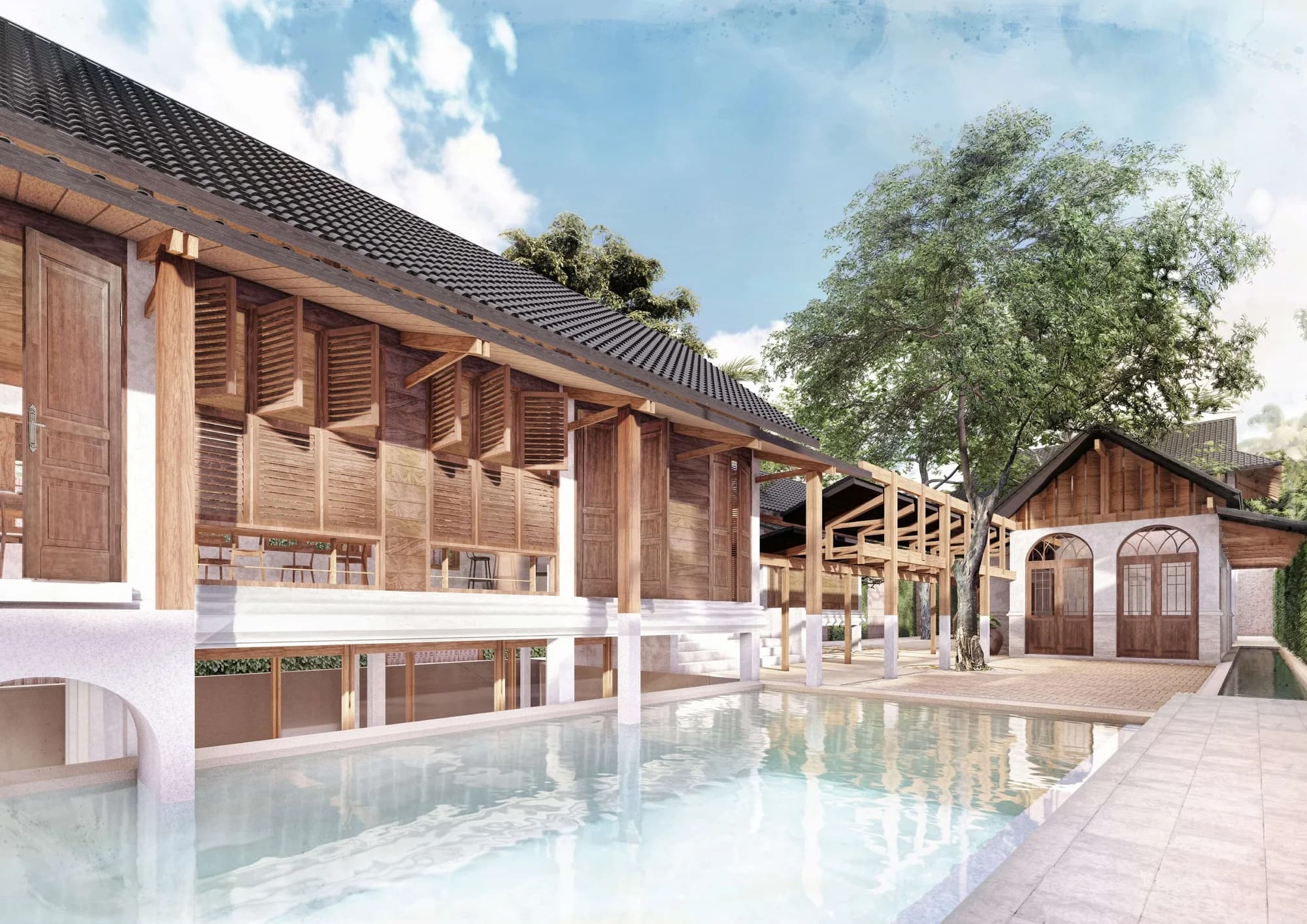 Contemporary Thai style 4 bedroom private pool beachfront villa in Lipa Noi – VIL0512 — thumbnail 2