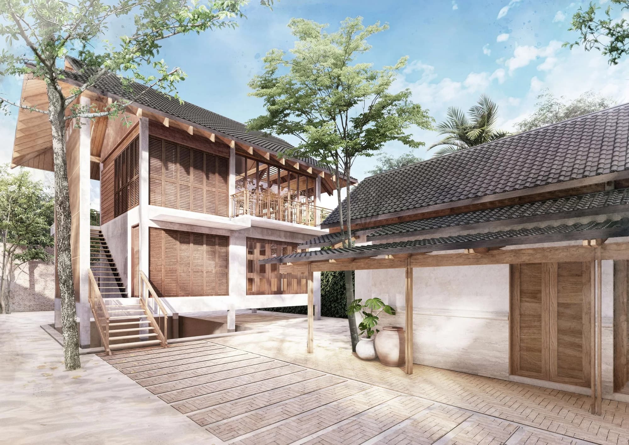 Contemporary Thai style 4 bedroom private pool beachfront villa in Lipa Noi – VIL0512 — thumbnail 3