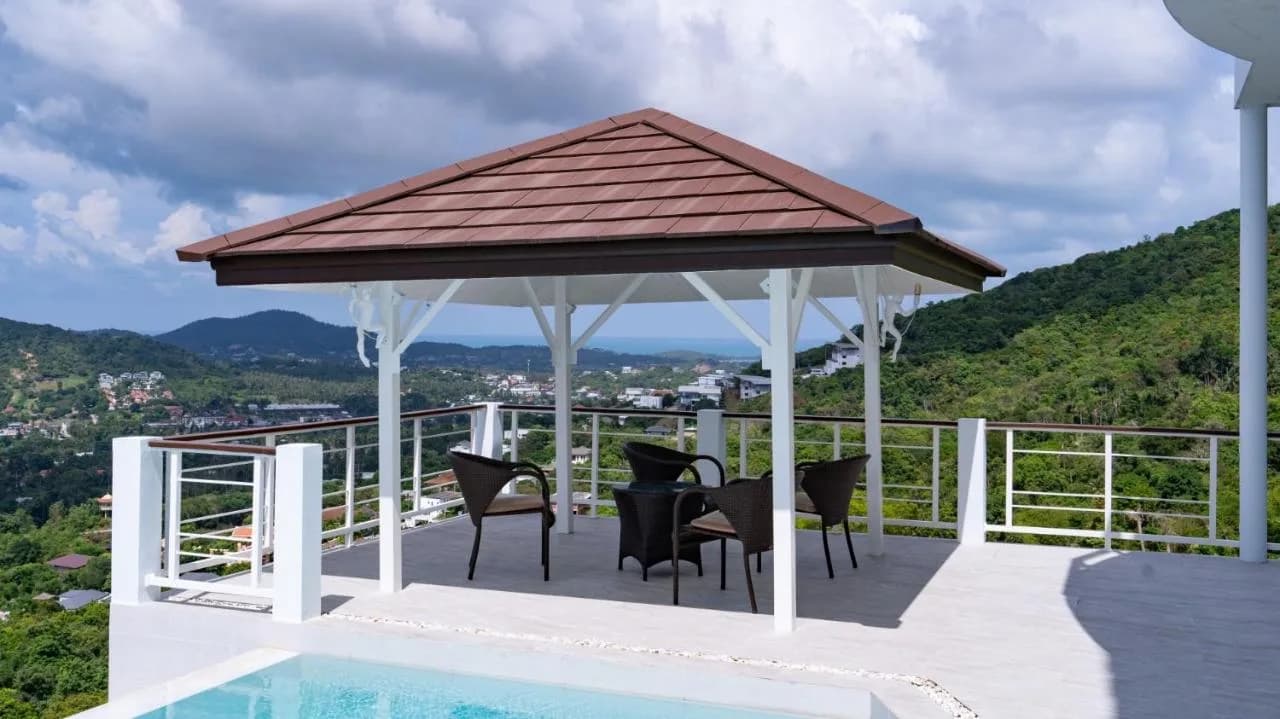 Outstanding sea view 4 bedroom private pool villa + New 2 bedroom apartments in Bophut – VIL0513 — thumbnail 2