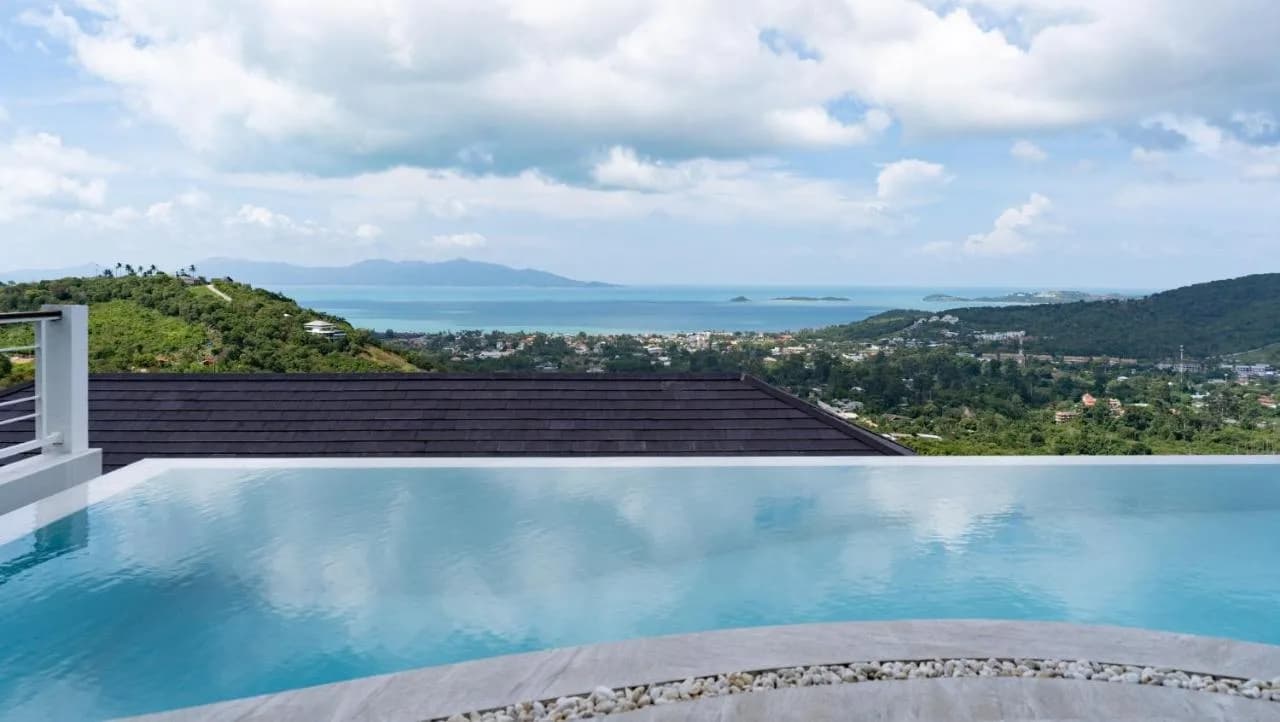 Outstanding sea view 4 bedroom private pool villa + New 2 bedroom apartments in Bophut – VIL0513 — thumbnail 3
