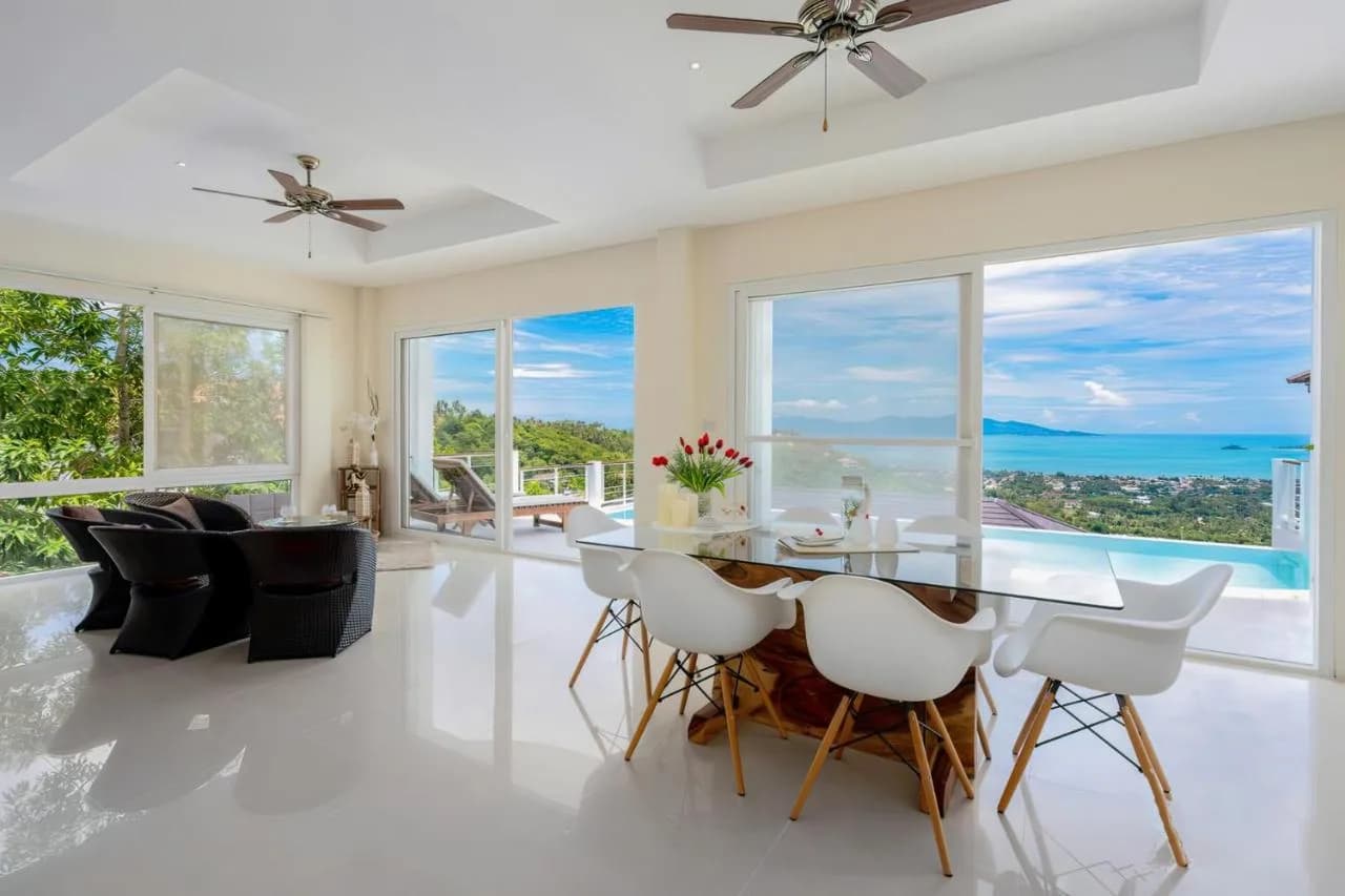 Outstanding sea view 4 bedroom private pool villa + New 2 bedroom apartments in Bophut – VIL0513 — thumbnail 6