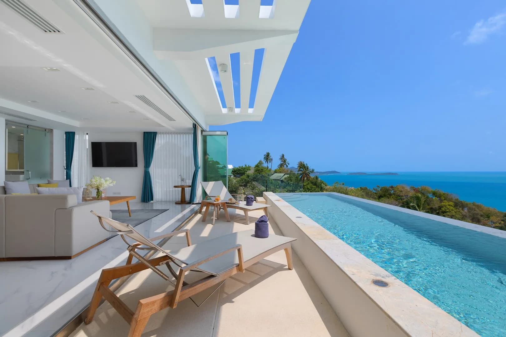 Breathtaking sea view villa with 3 bedrooms and private pool in the residence in Chaweng Noi area – VIL0514 — thumbnail 4
