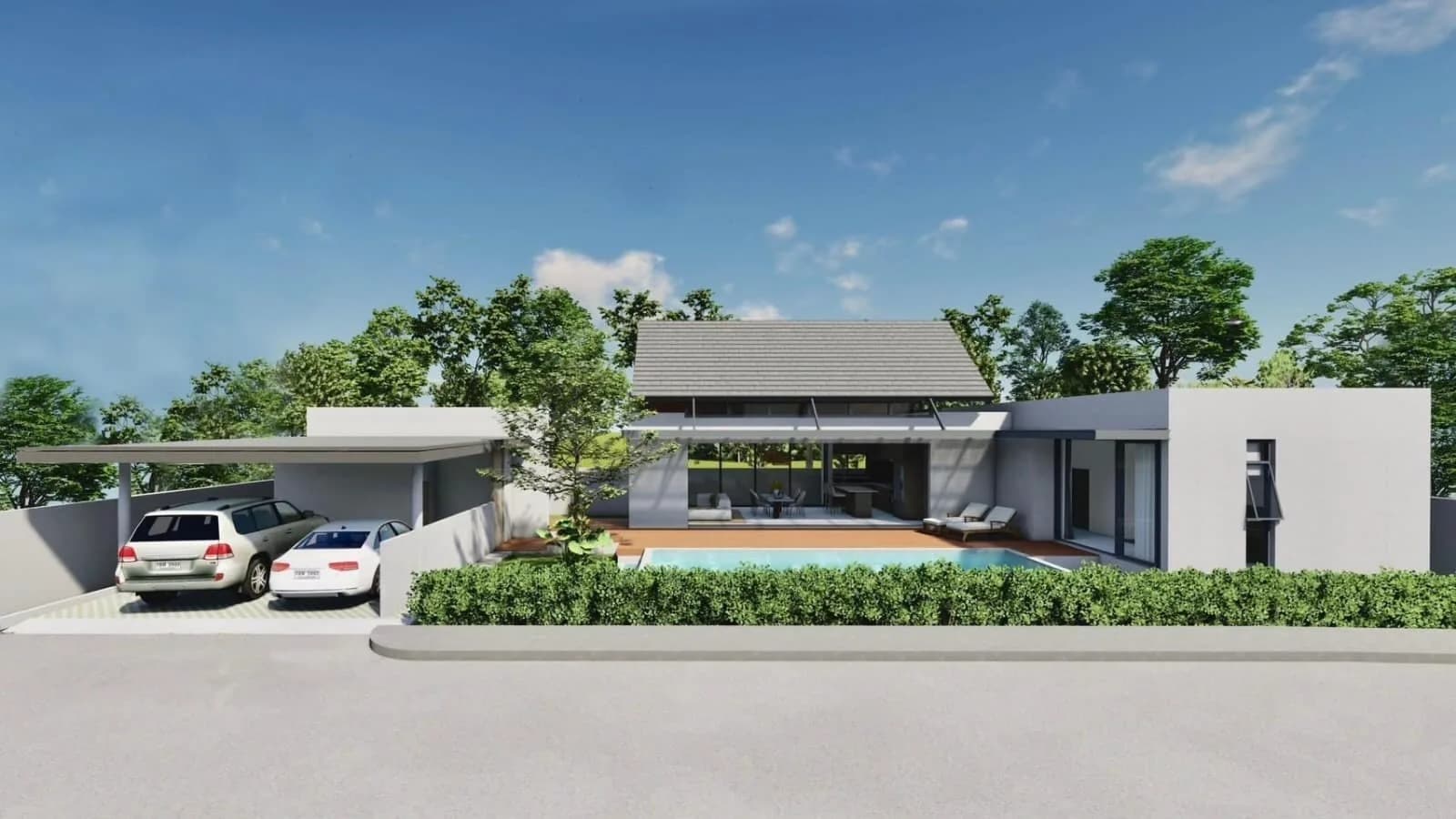Affordable modern 3 bedroom private pool villas only 400 meters from crystal water beach – VIL0516 — thumbnail 2