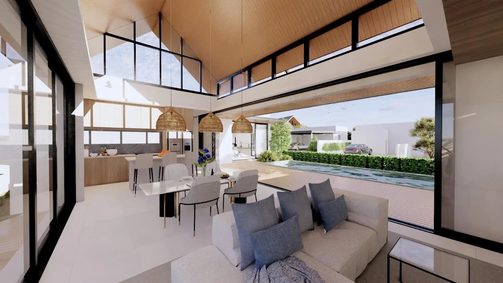 Affordable modern 3 bedroom private pool villas only 400 meters from crystal water beach – VIL0516 — thumbnail 4