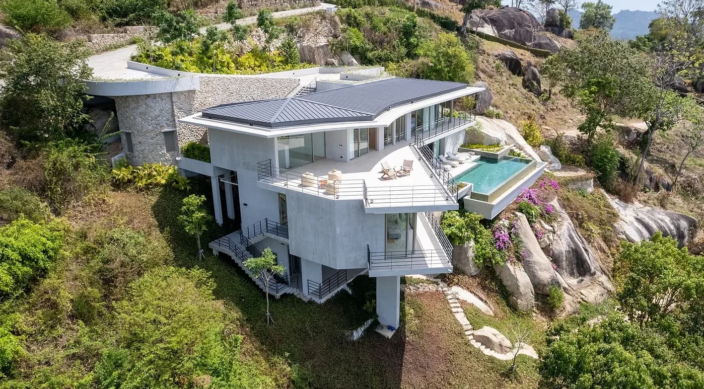 Lavish 4+1 bedroom sea view villa on a large plot in the secured estate in Thong Krut – VIL0521 — thumbnail 4