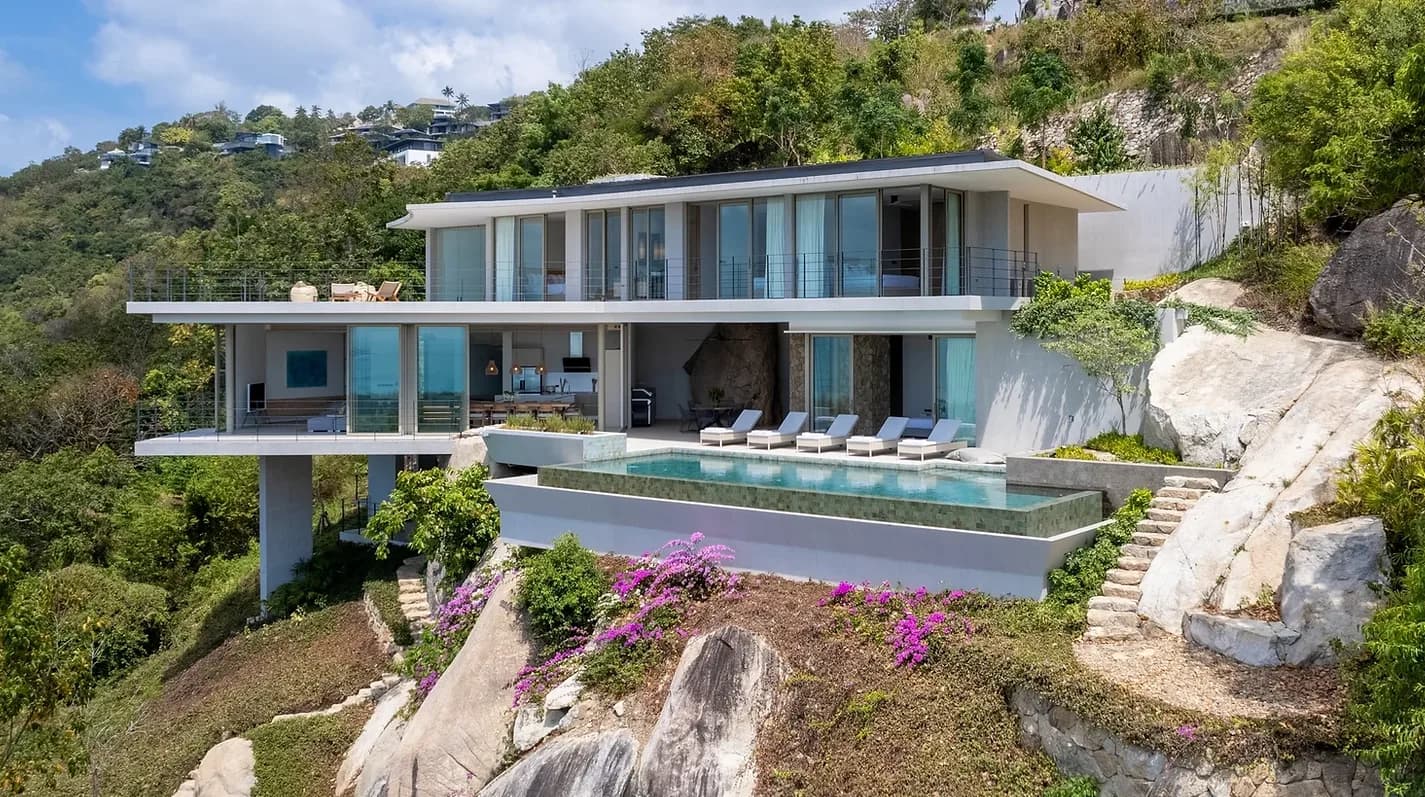 Lavish 4+1 bedroom sea view villa on a large plot in the secured estate in Thong Krut – VIL0521 — thumbnail 5