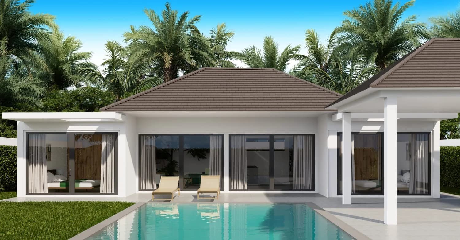 2 and 3 bedroom villas with a private pool at an affordable price in Bophut – VIL0522 — thumbnail 3