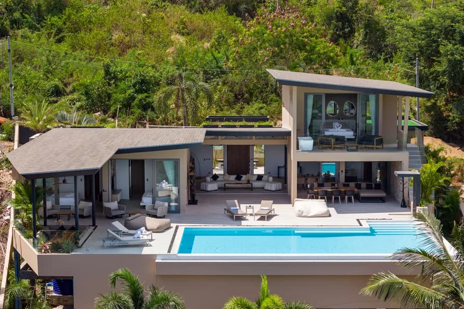 Breathtaking 4 bedroom villa with a private pool and sea views in Bophut – VIL0523 — view 1