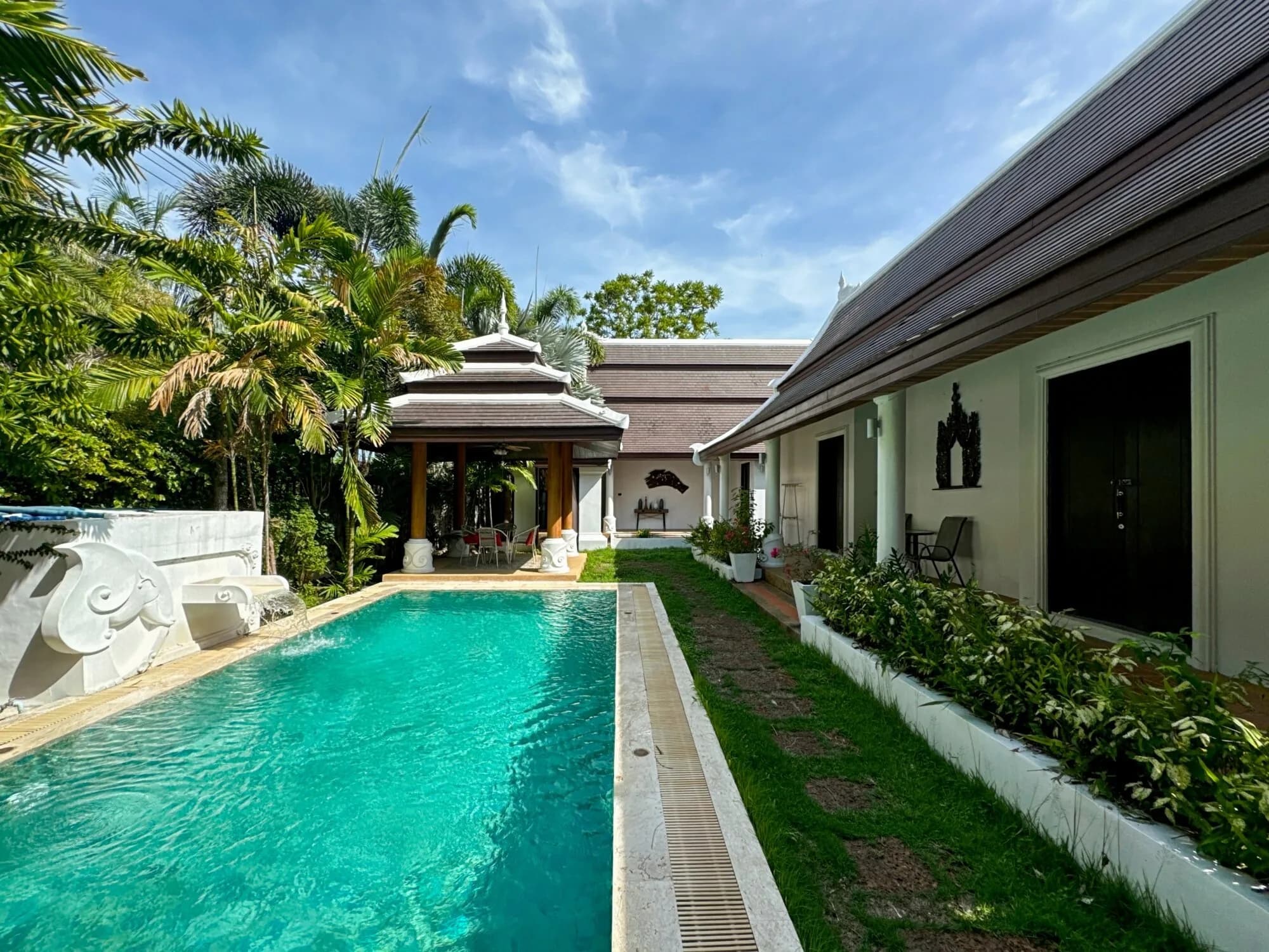 Balinese style 3 bedroom villa 100 meters from Bang Kao beach – VIL0524 — view 1