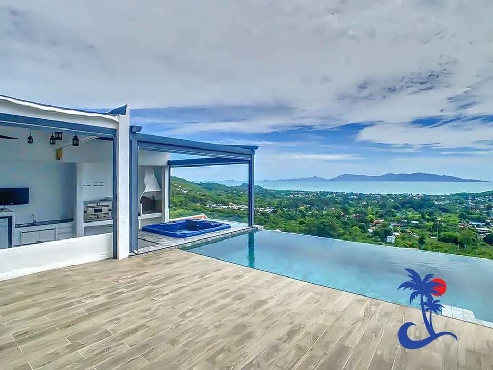 3 Bedroom sea view villa in Bophut hills – VIL0526 — view 1