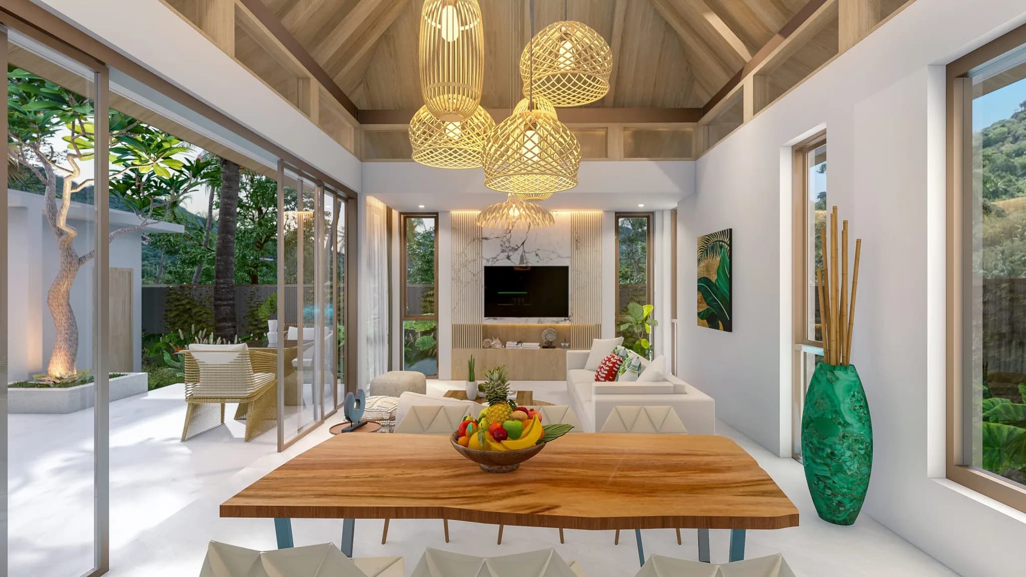 Magnificent 3 bedroom Bali style villas with a private pool in Bang Makham – VIL0534 — thumbnail 2