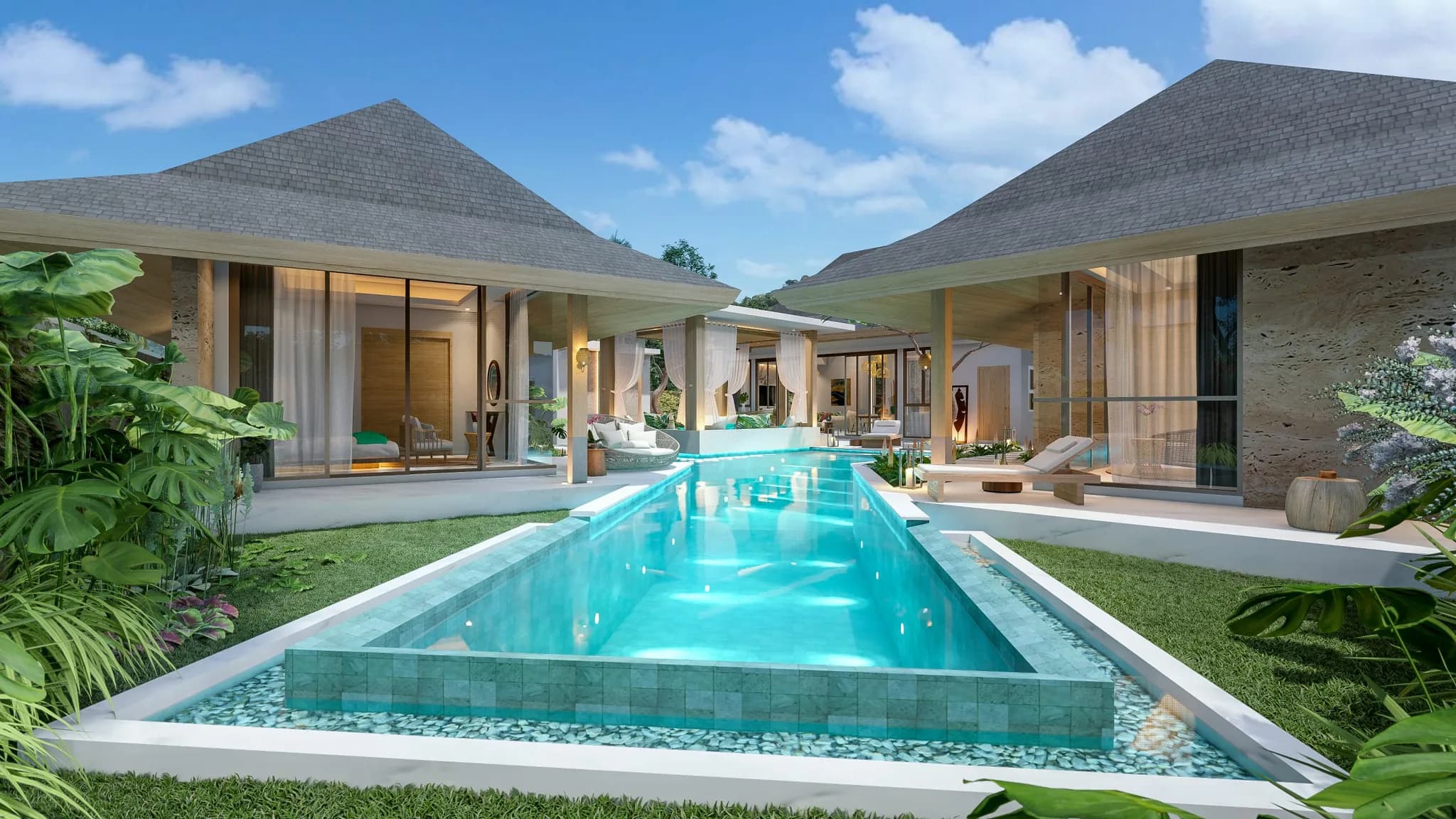 Magnificent 3 bedroom Bali style villas with a private pool in Bang Makham – VIL0534 — thumbnail 3