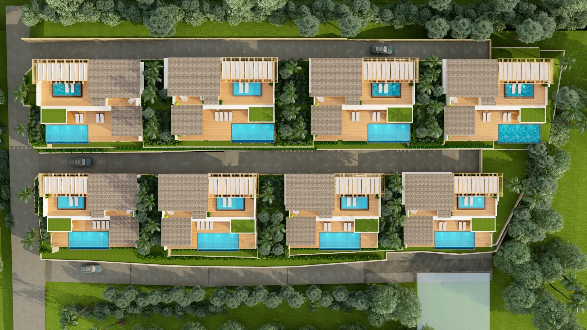 4 Bedroom spacious villas with breathtaking sea and Koh Phangan views in high demand Bophut area – VIL0539 — thumbnail 2