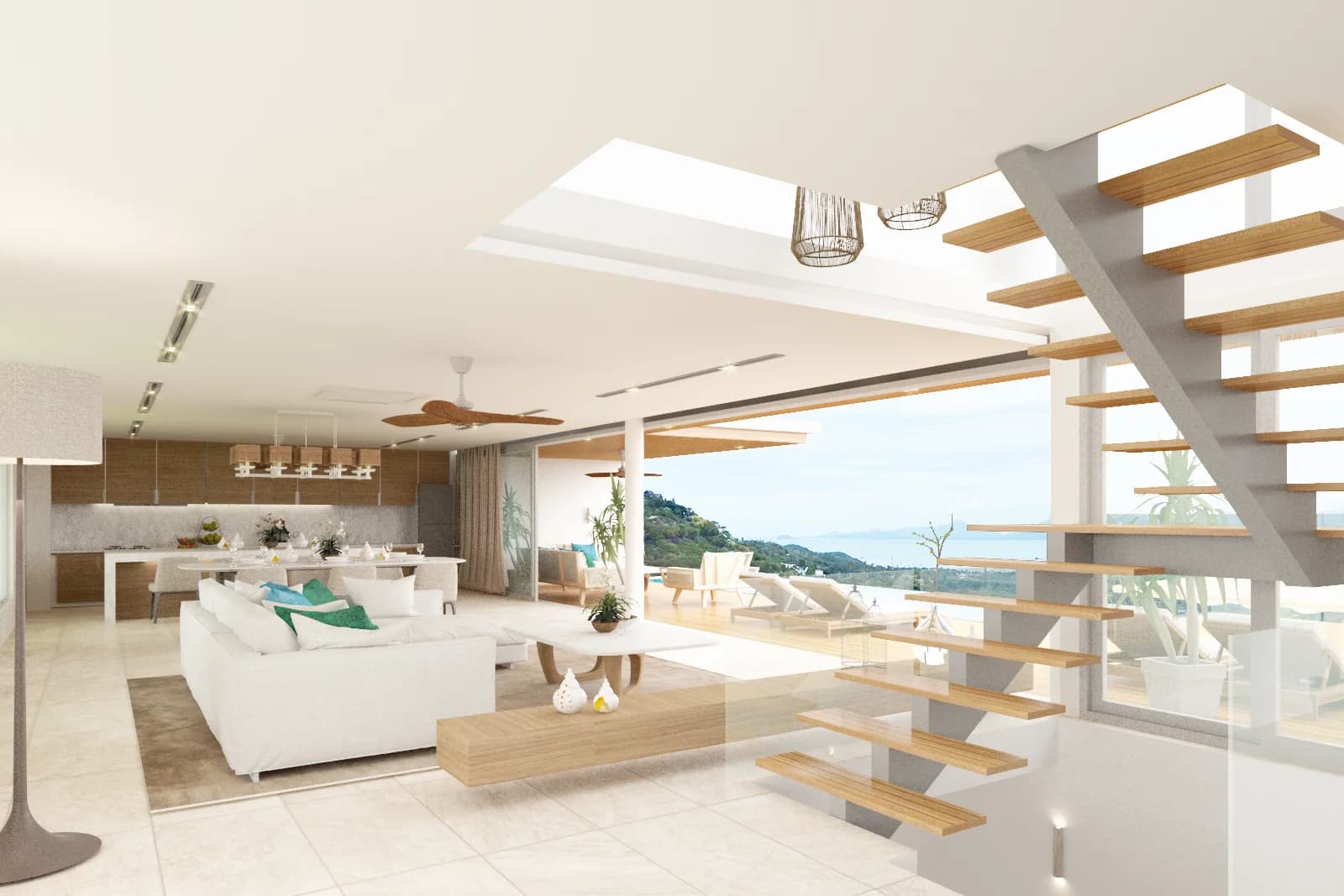 4 Bedroom spacious villas with breathtaking sea and Koh Phangan views in high demand Bophut area – VIL0539 — thumbnail 4