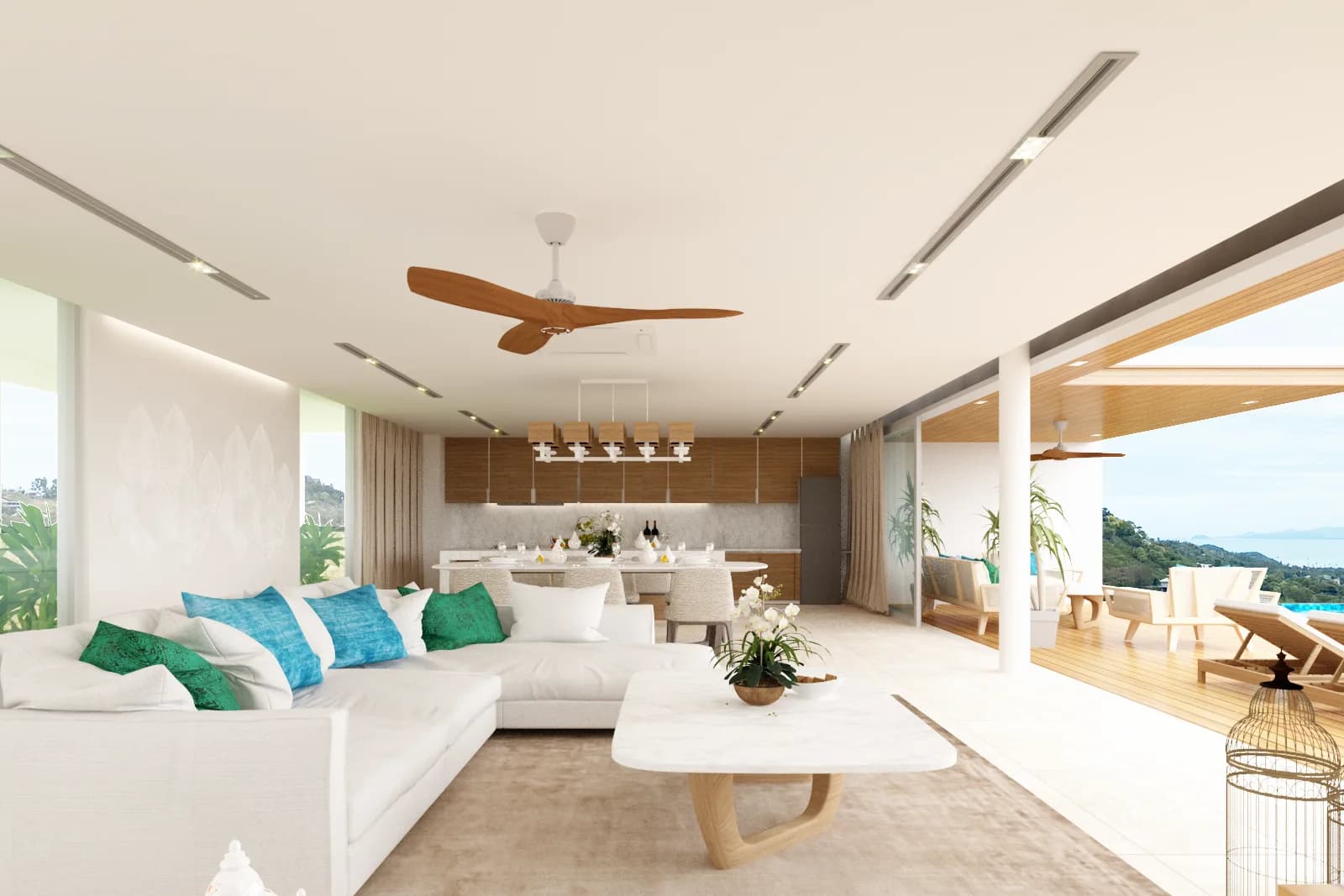 4 Bedroom spacious villas with breathtaking sea and Koh Phangan views in high demand Bophut area – VIL0539 — thumbnail 5