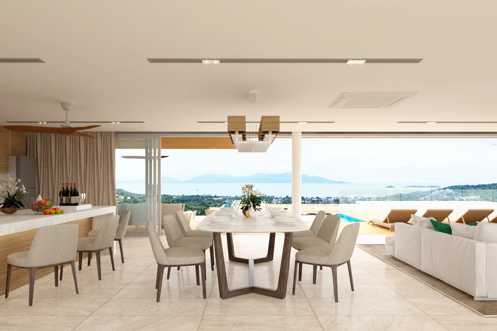 4 Bedroom spacious villas with breathtaking sea and Koh Phangan views in high demand Bophut area – VIL0539 — thumbnail 6