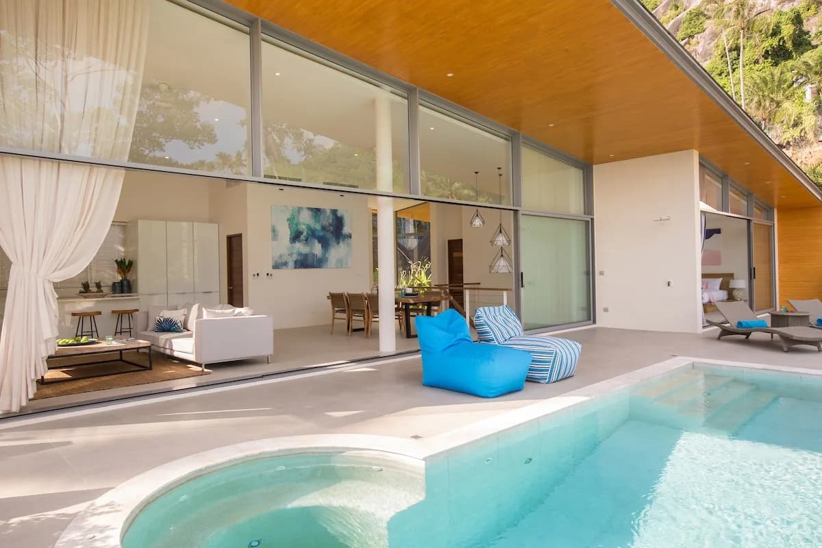 30% completed 3 bedroom sea view villa in Lamai – VIL0545 — thumbnail 3