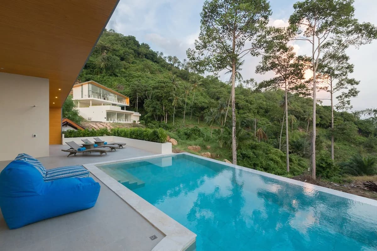 30% completed 3 bedroom sea view villa in Lamai – VIL0545 — thumbnail 4