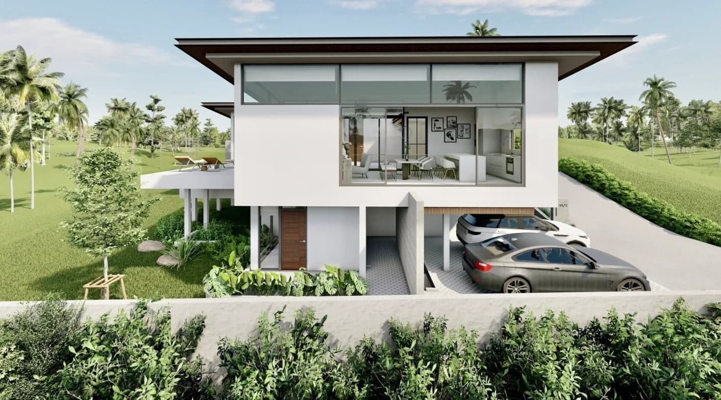 3 Bedroom villas with a private pool and mountain view in Maenam area – VIL0546 — thumbnail 2