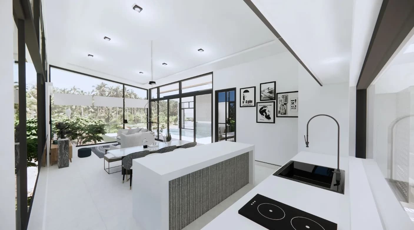 3 Bedroom villas with a private pool and mountain view in Maenam area – VIL0546 — thumbnail 4