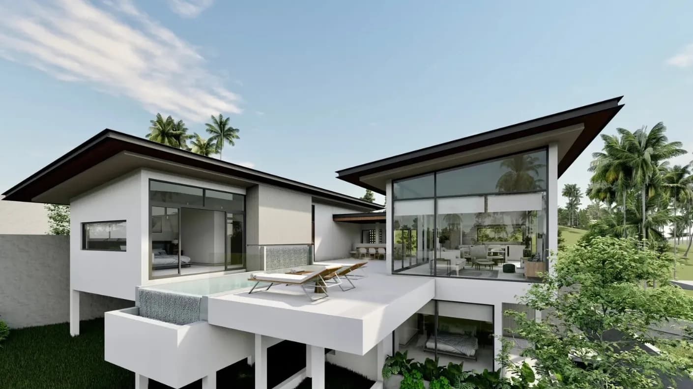 3 Bedroom villas with a private pool and mountain view in Maenam area – VIL0546 — thumbnail 5