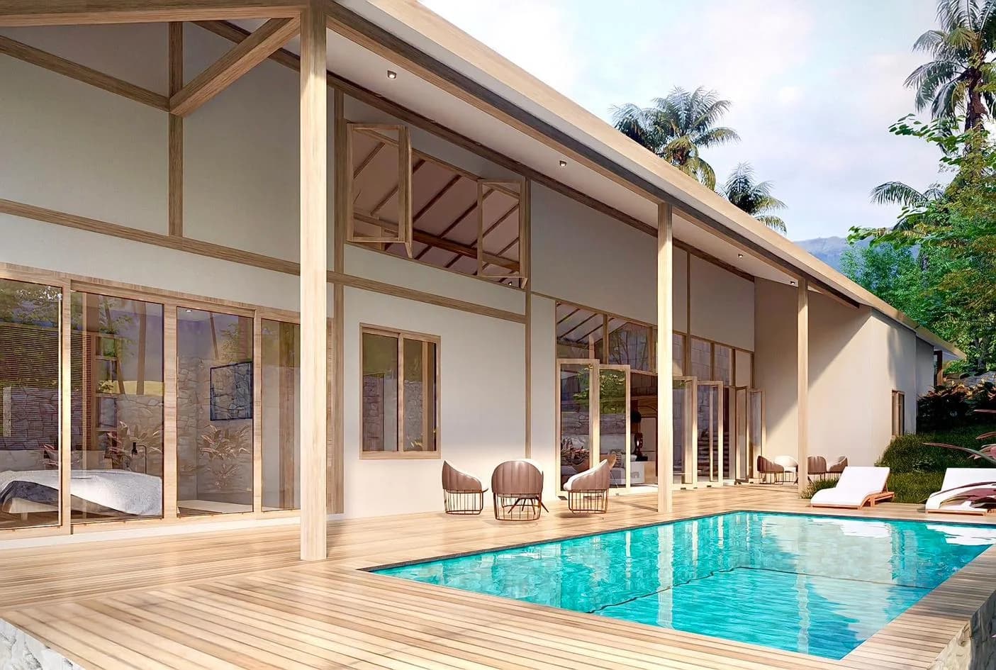 3 bedroom villas with a private pool on a big land plots in quite area of Bang Makam – VIL0547 — view 1