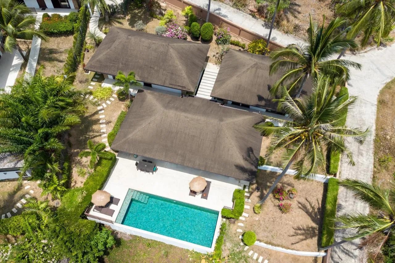 Balinese style 3 bedroom sea view villa on the hills of Chaweng Noi – VIL0551 — thumbnail 2