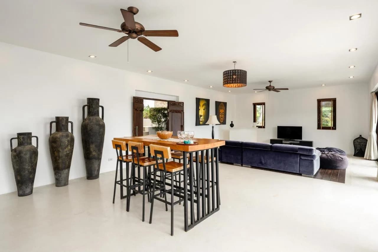 Balinese style 3 bedroom sea view villa on the hills of Chaweng Noi – VIL0551 — thumbnail 4