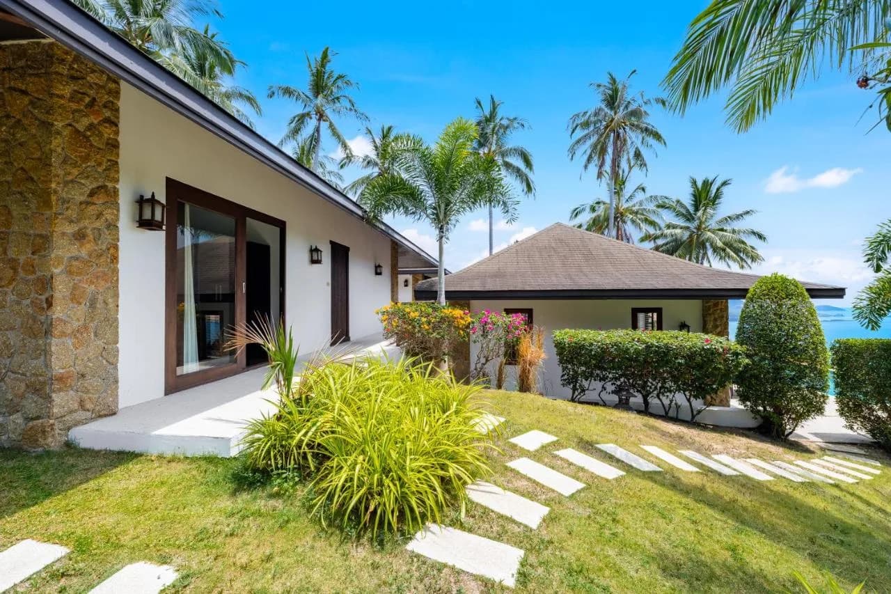 Balinese style 3 bedroom sea view villa on the hills of Chaweng Noi – VIL0551 — thumbnail 6