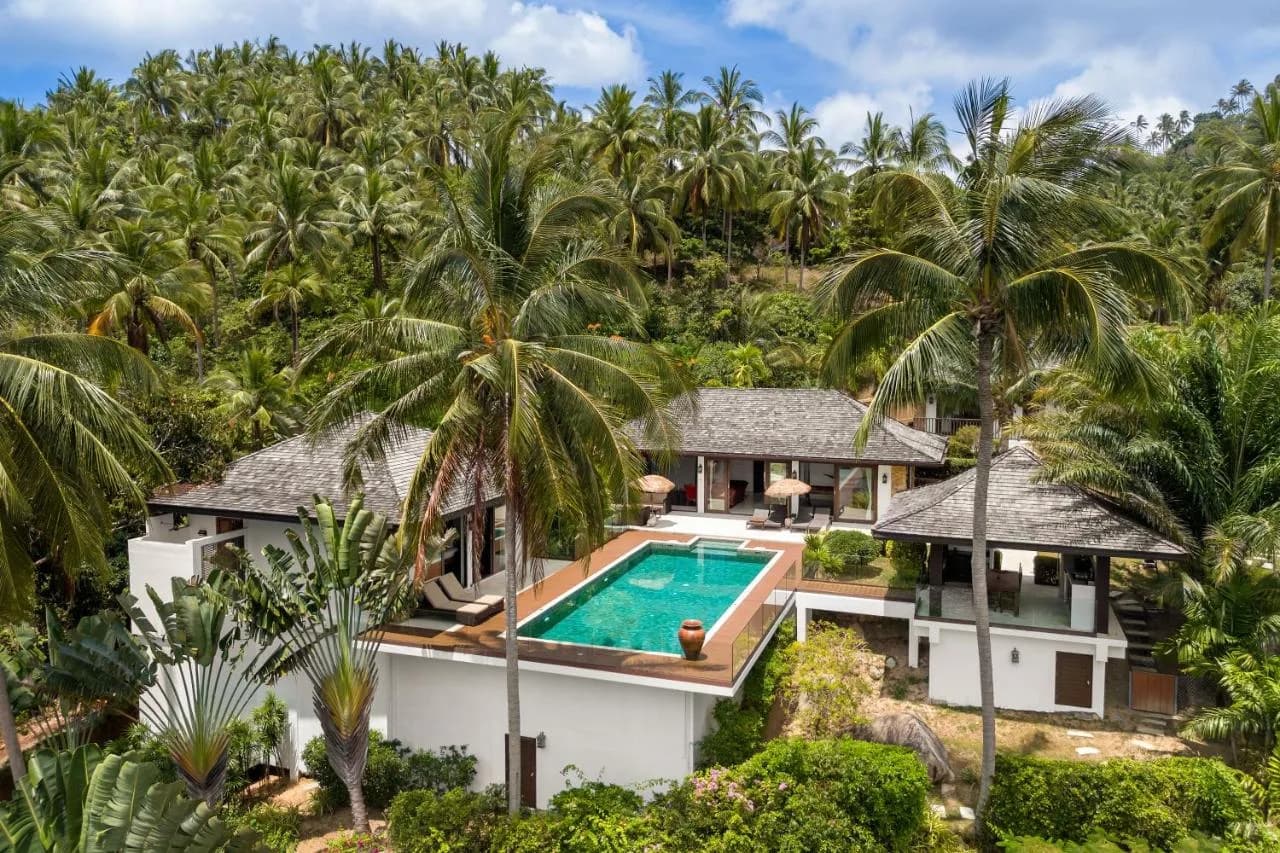 Tropical 3 bedroom villas with a private pool and sea views in Chaweng Noi – VIL0553 — view 1