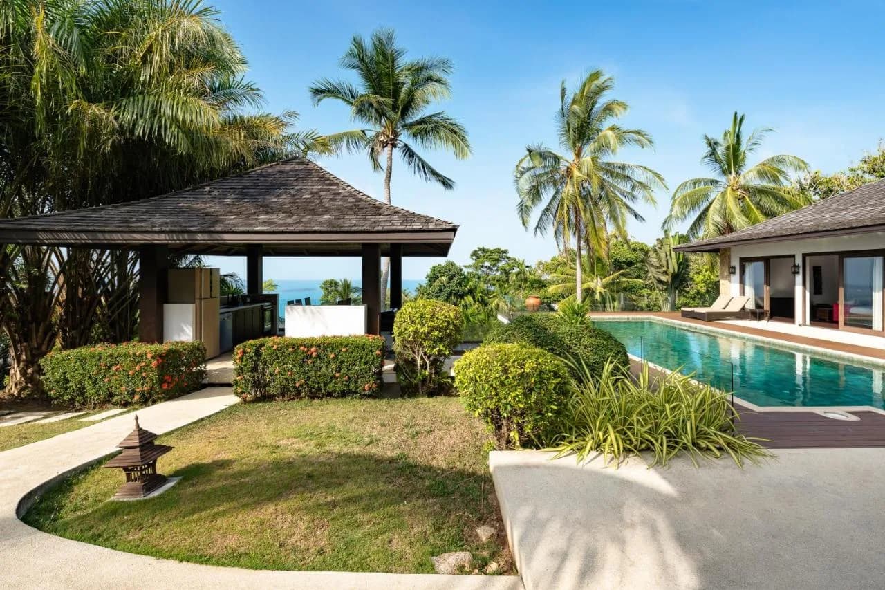 Tropical 3 bedroom villas with a private pool and sea views in Chaweng Noi – VIL0553 — thumbnail 2