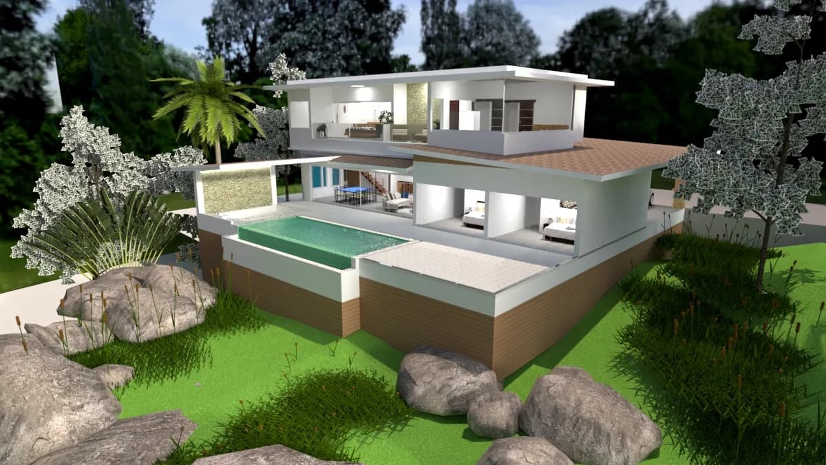 Spacious 4 bedroom villa with beautiful sea views in Bophut area – VIL0561 — view 1