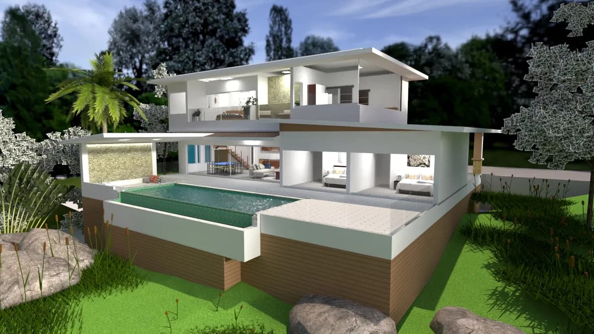 Spacious 4 bedroom villa with beautiful sea views in Bophut area – VIL0561 — thumbnail 5