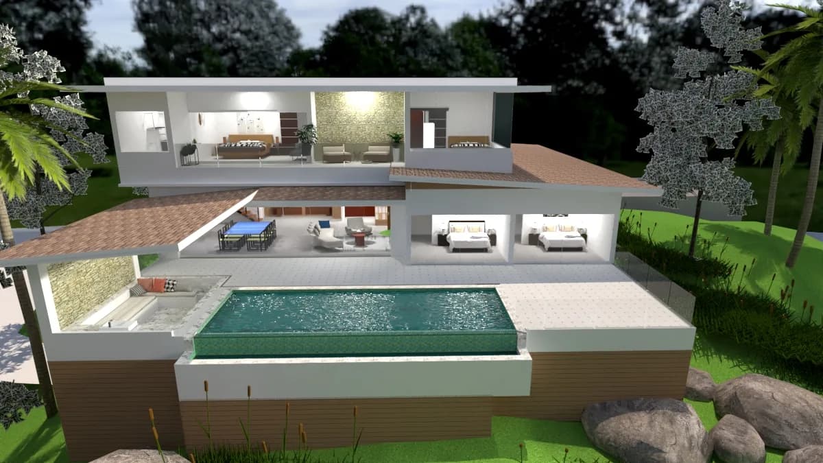 Spacious 4 bedroom villa with beautiful sea views in Bophut area – VIL0561 — thumbnail 6