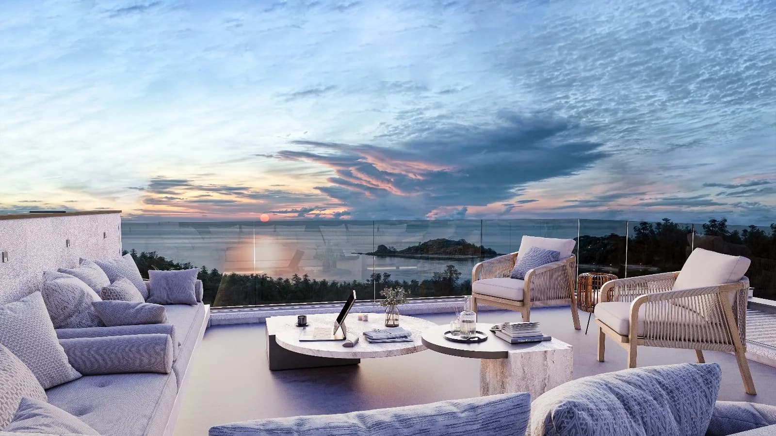 4 Bedroom sea view villa with cinema and roof top terrace next to Choeng Mon beach – VIL0568 — thumbnail 6