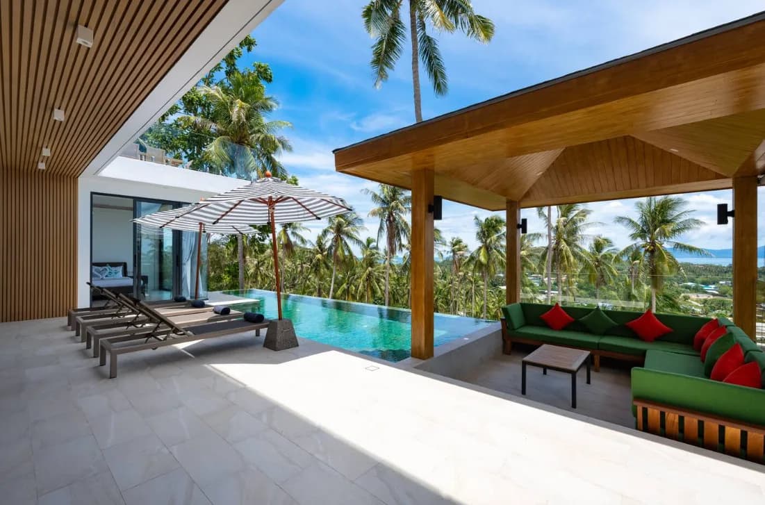Sea view development with a finished 5 bedroom sea view villa in Maenam – VIL0578 — thumbnail 4