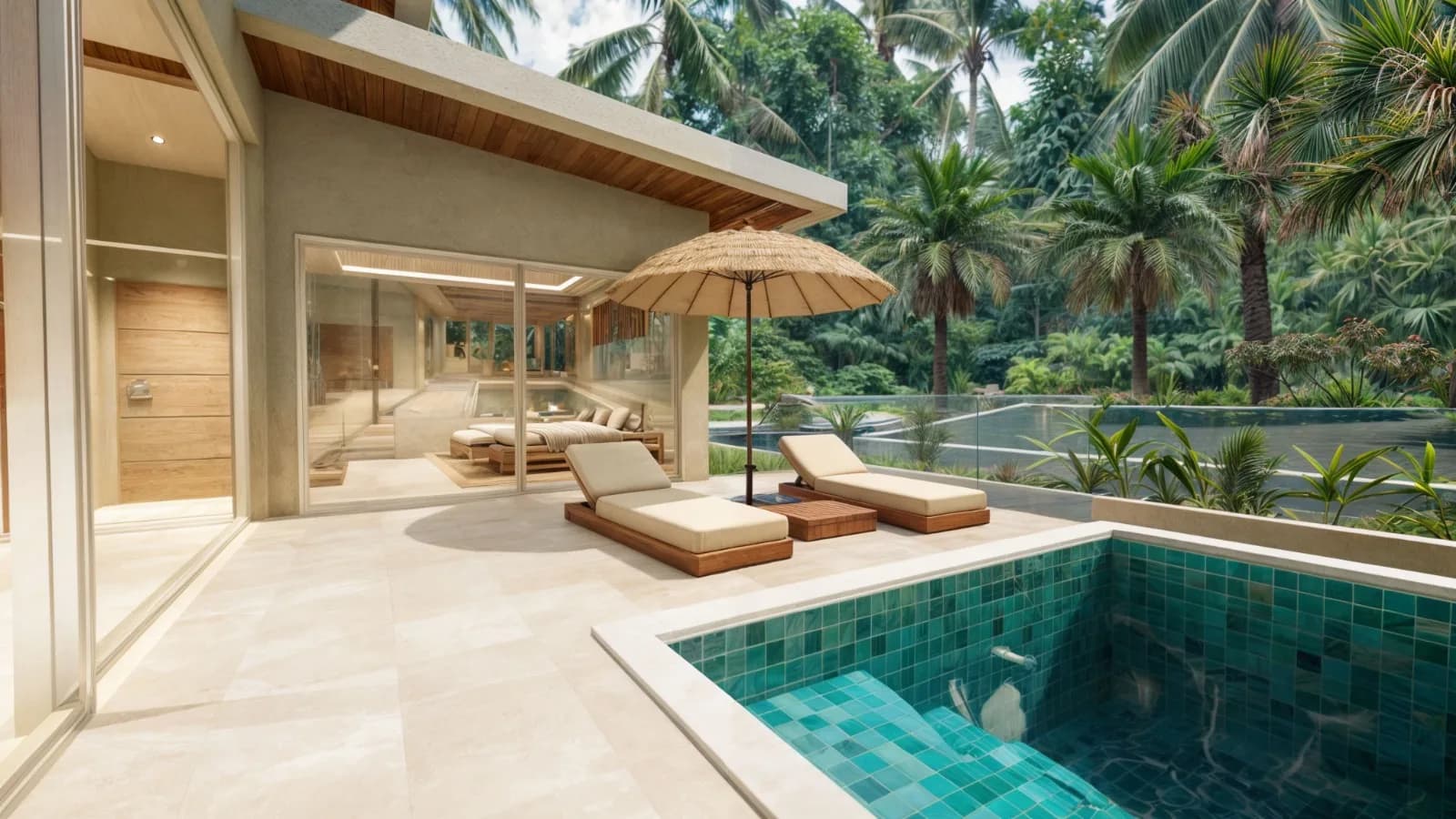 Affordable 2 bedroom Bali style villas with a charming jungle view in Maenam – VIL0579 — thumbnail 4