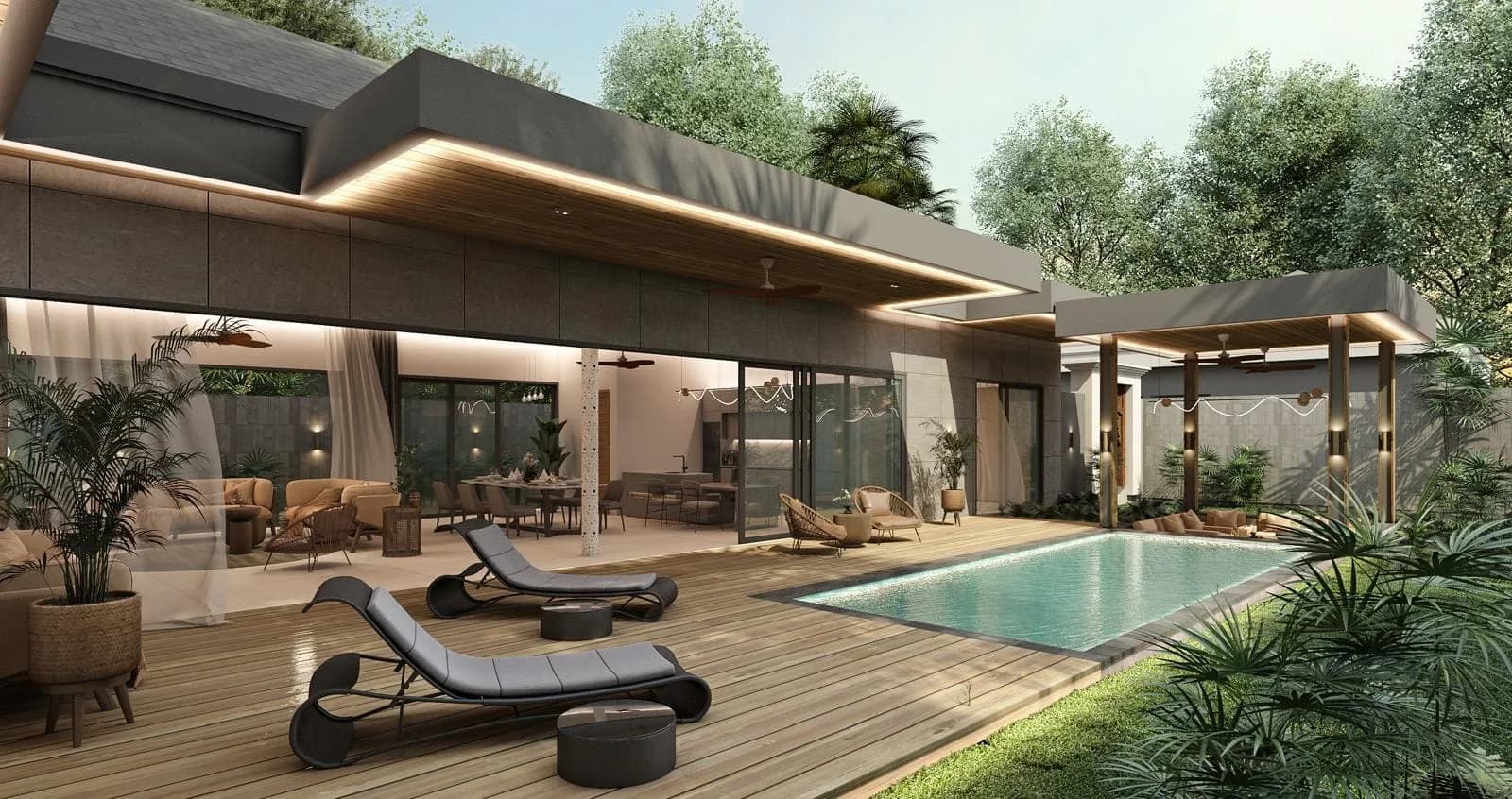 New Bali style 3 bedroom villas with a private pool in a prime location – VIL0586 — view 1