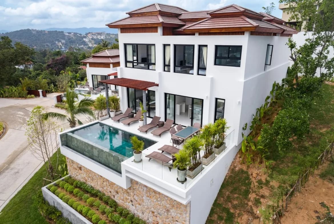 3 bedroom villa with a sea view within a short distance from Choeng Mon beach – VIL0617